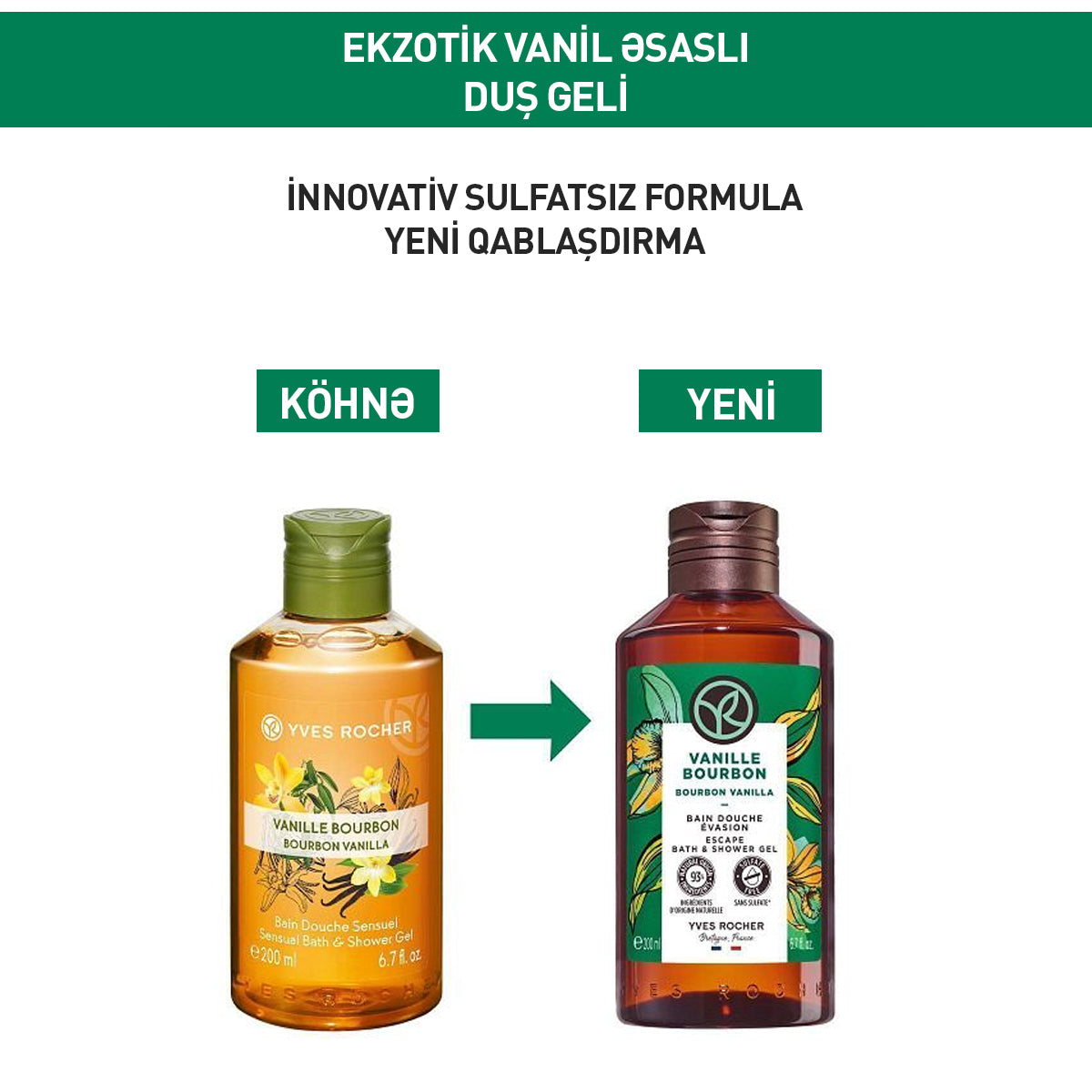 Burbon vanili ətirli duş geli, 200 ml