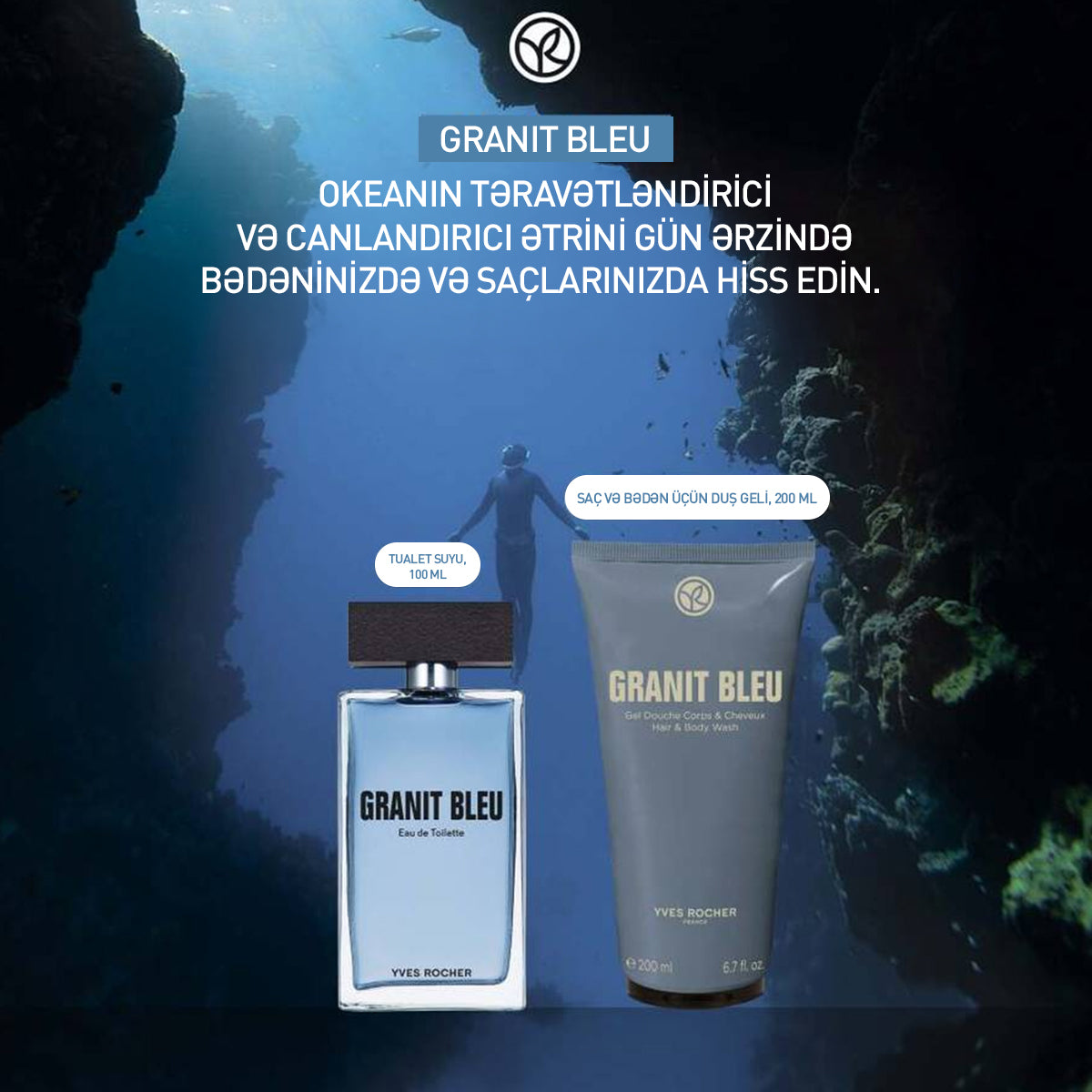 GRANIT BLEU SHAMPOOING-DOUCHE TUBE200ML