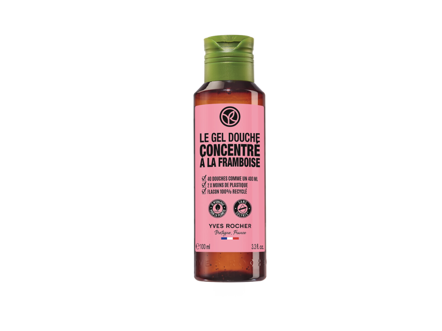 CONCENTRATED SHOWER GEL RASPBERRY PEPPERMINT PEPPERMINT 100ML BOTTLE -