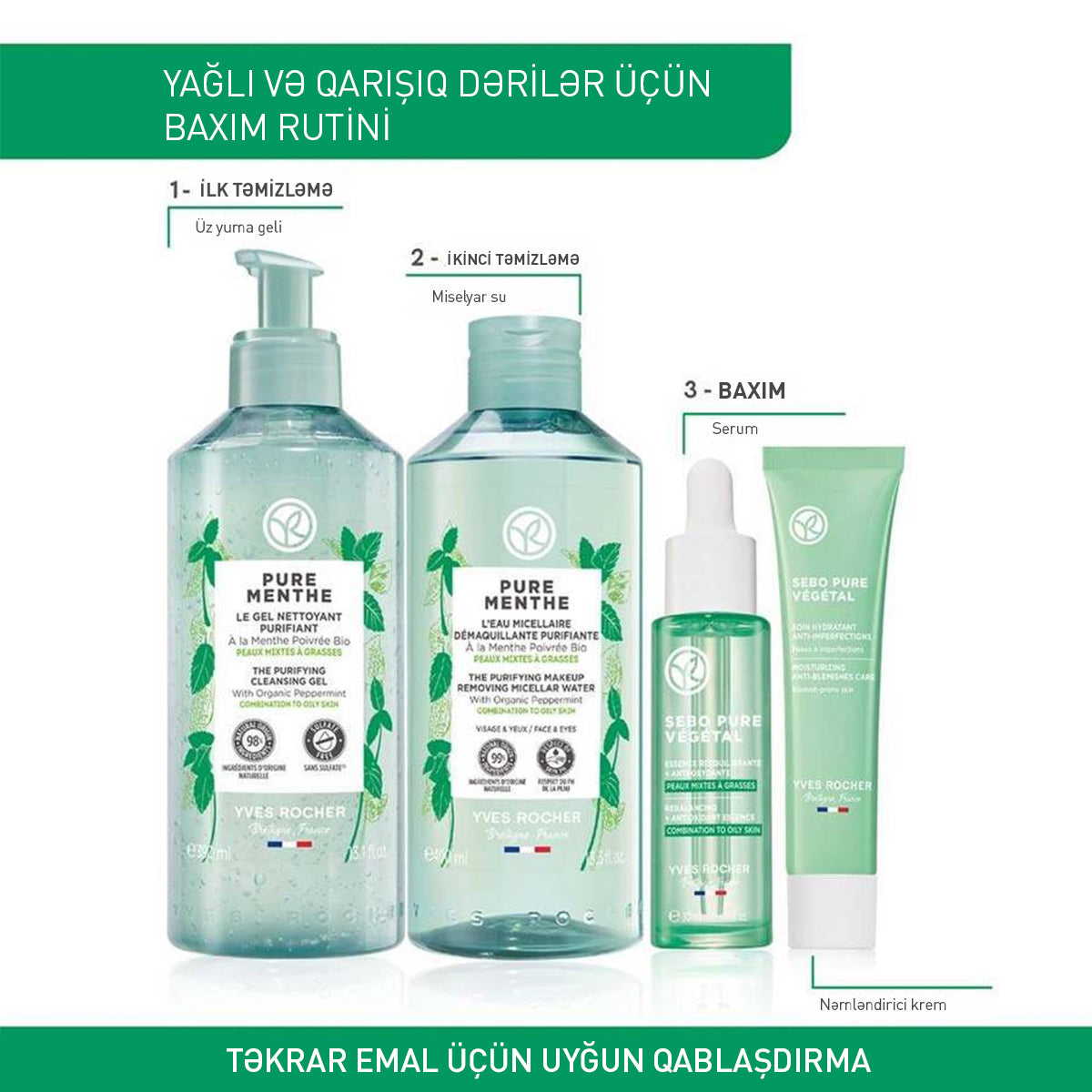 Qüsurlu dəri üçün nəmləndirici krem, 40 ml