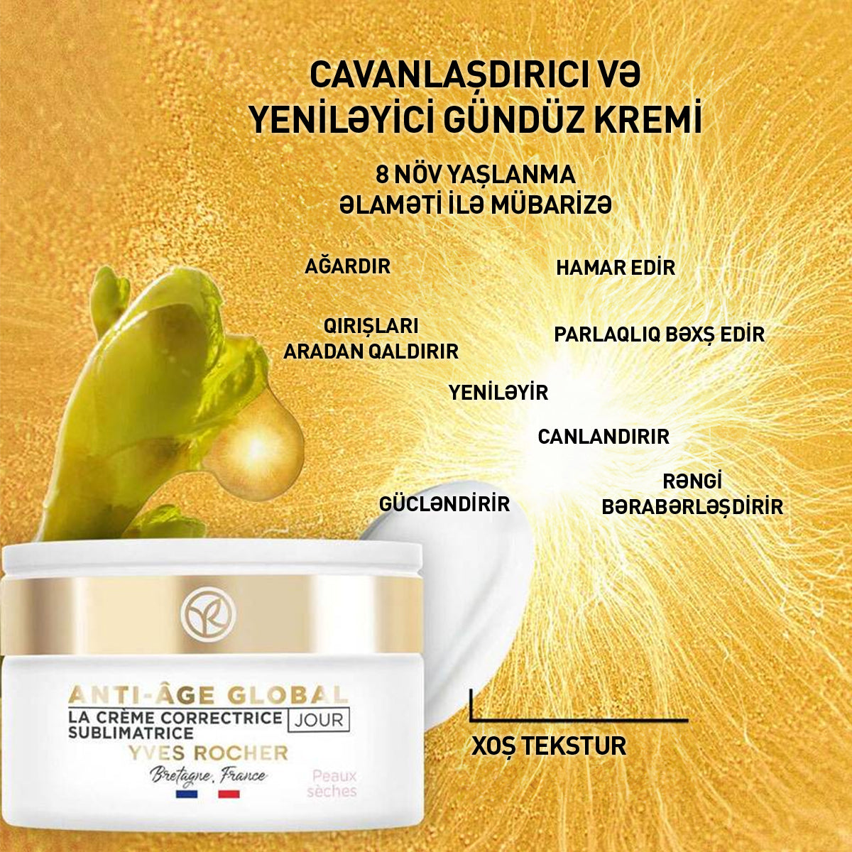 Quru dəri üçün yaşlanmaya qarşı krem, 50 ml