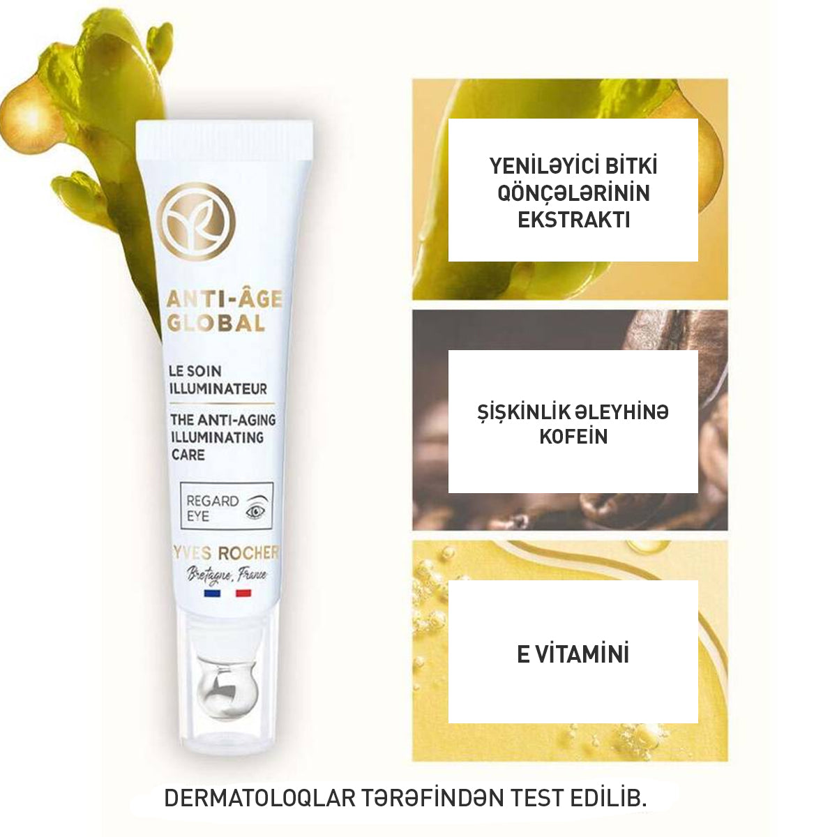 Gözətrafı dəriyə parlaqlıq bəxş edən krem, 15 ml