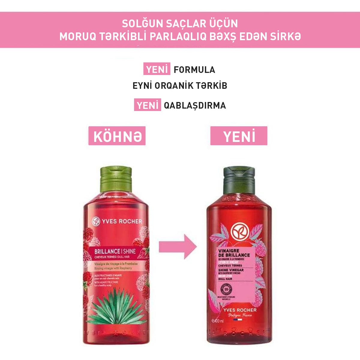 Solğun saçlar üçün sirkə, 400 ml