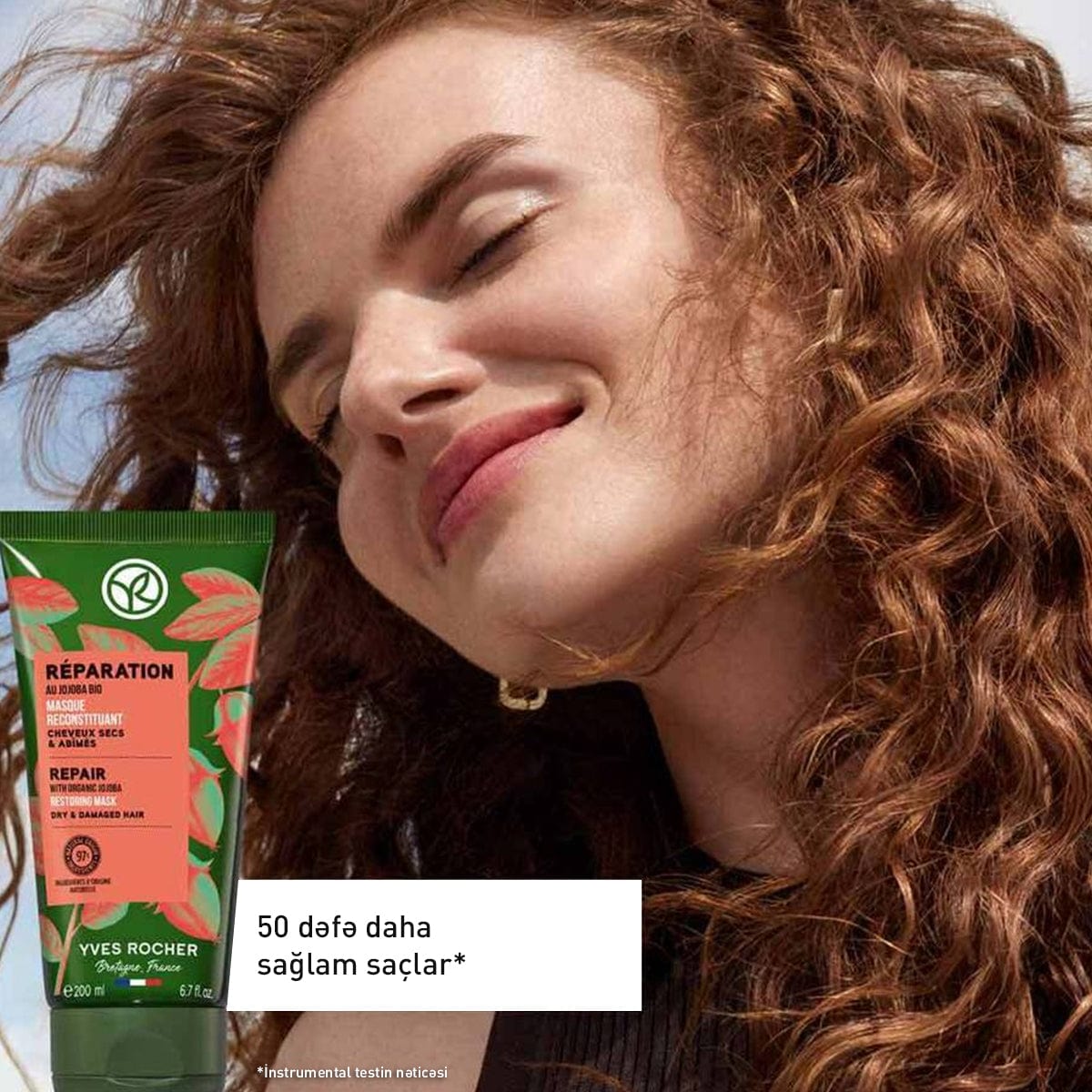 Zədəli saçlar üçün bərpaedici maska, 200 ml