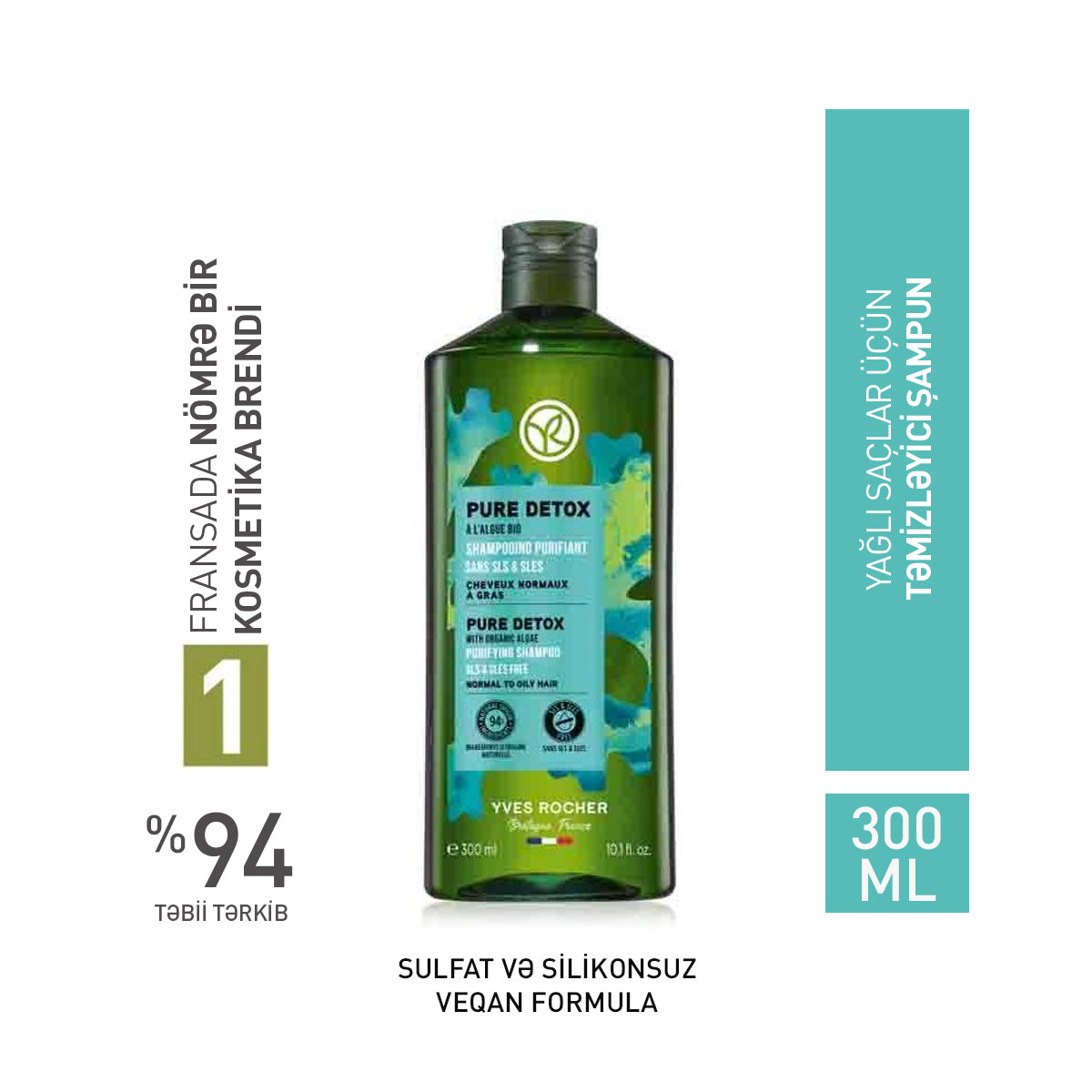 Detox Purifying Shampoo, 300 ml