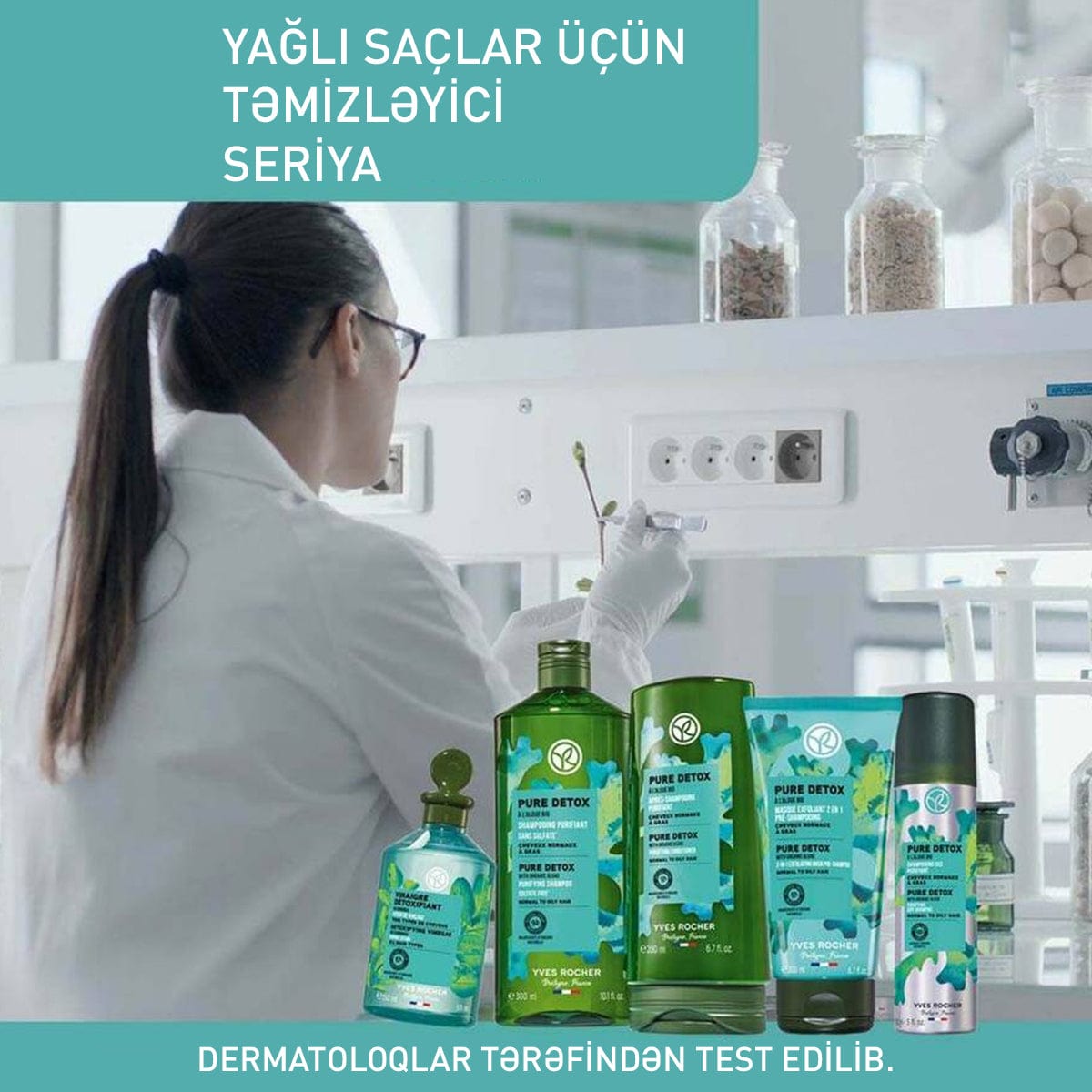 Bütün saç növləri üçün morinqalı detoks-sirkə, 150 ml