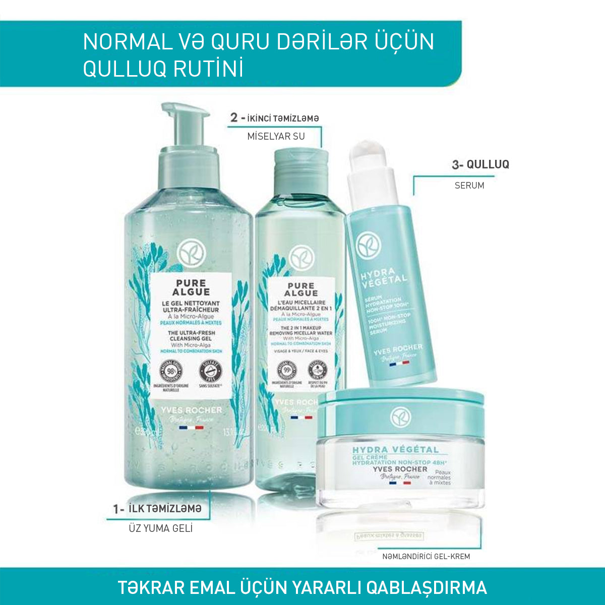 100 saat ərzində nəmləndirici serum, 30 ml