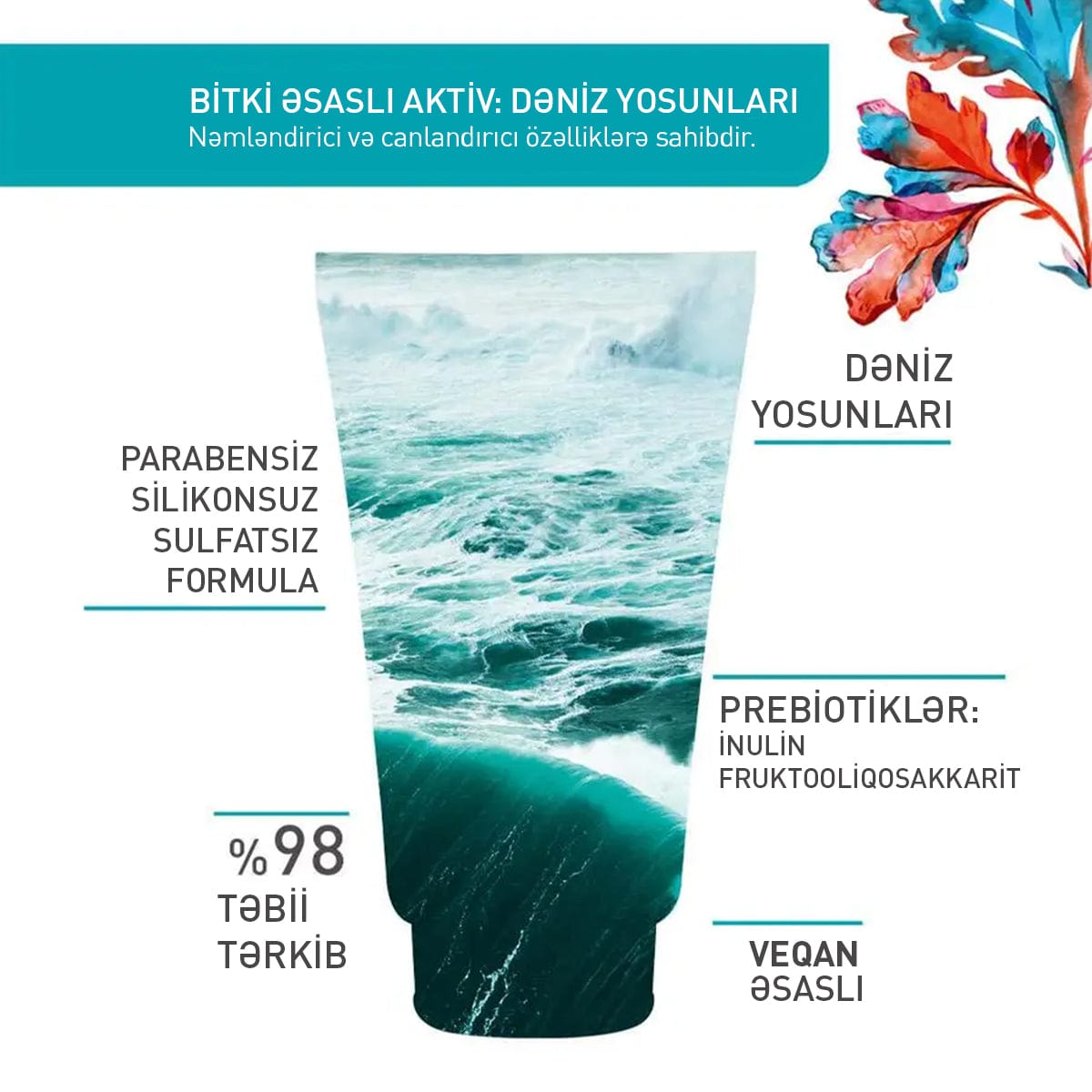 Təravətləndirici üz yuma geli, 125 ml