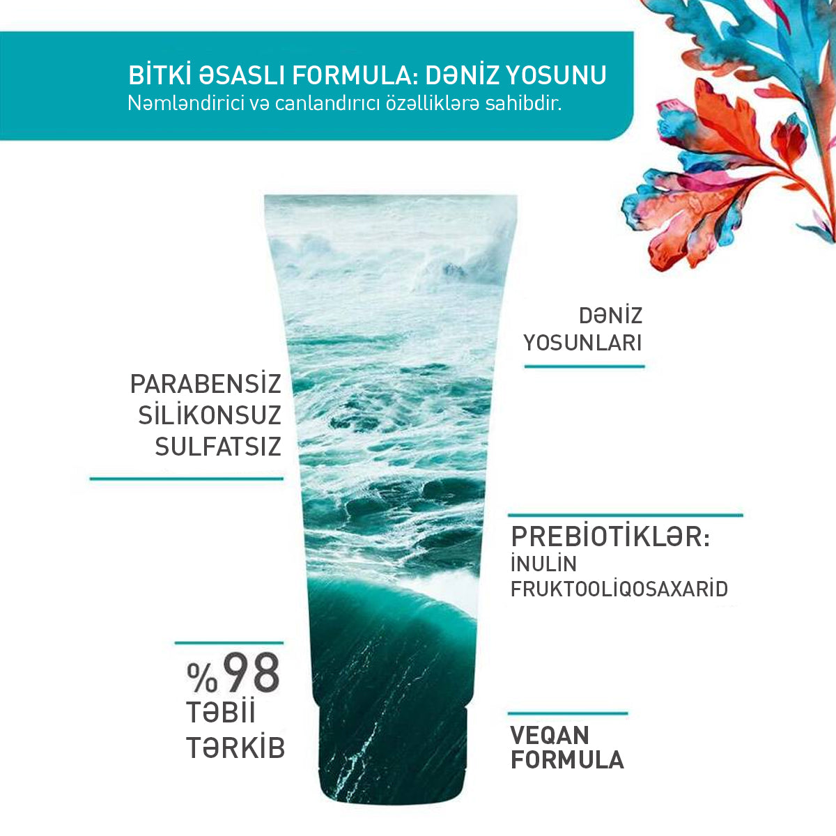 Üz üçün təravətləndirici skrab, 75 ml