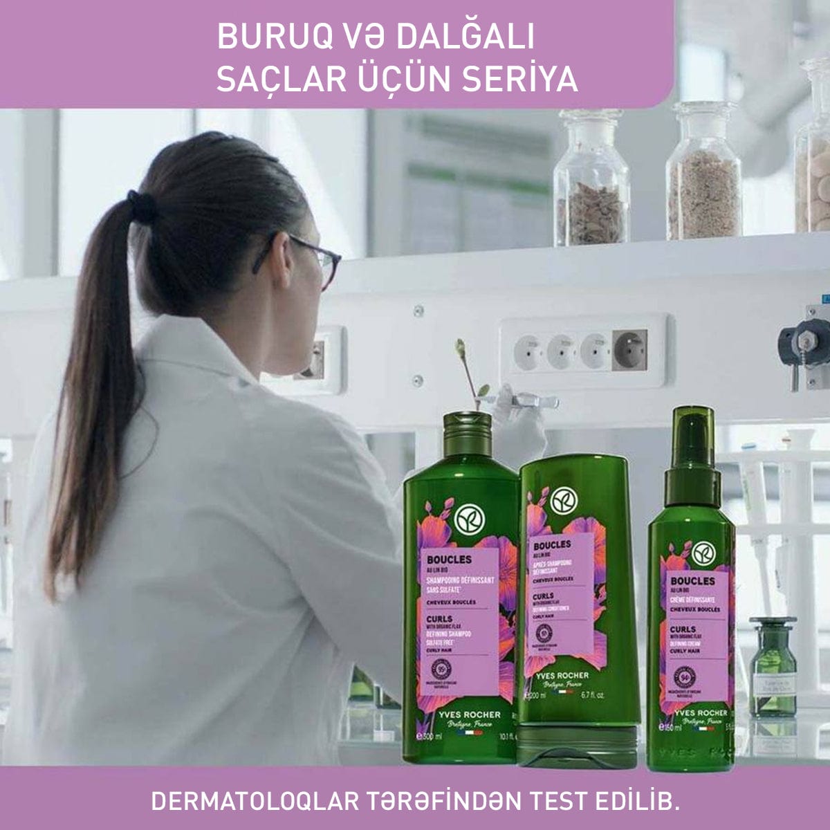 Buruq saçlar üçün kondisioner, 200 ml