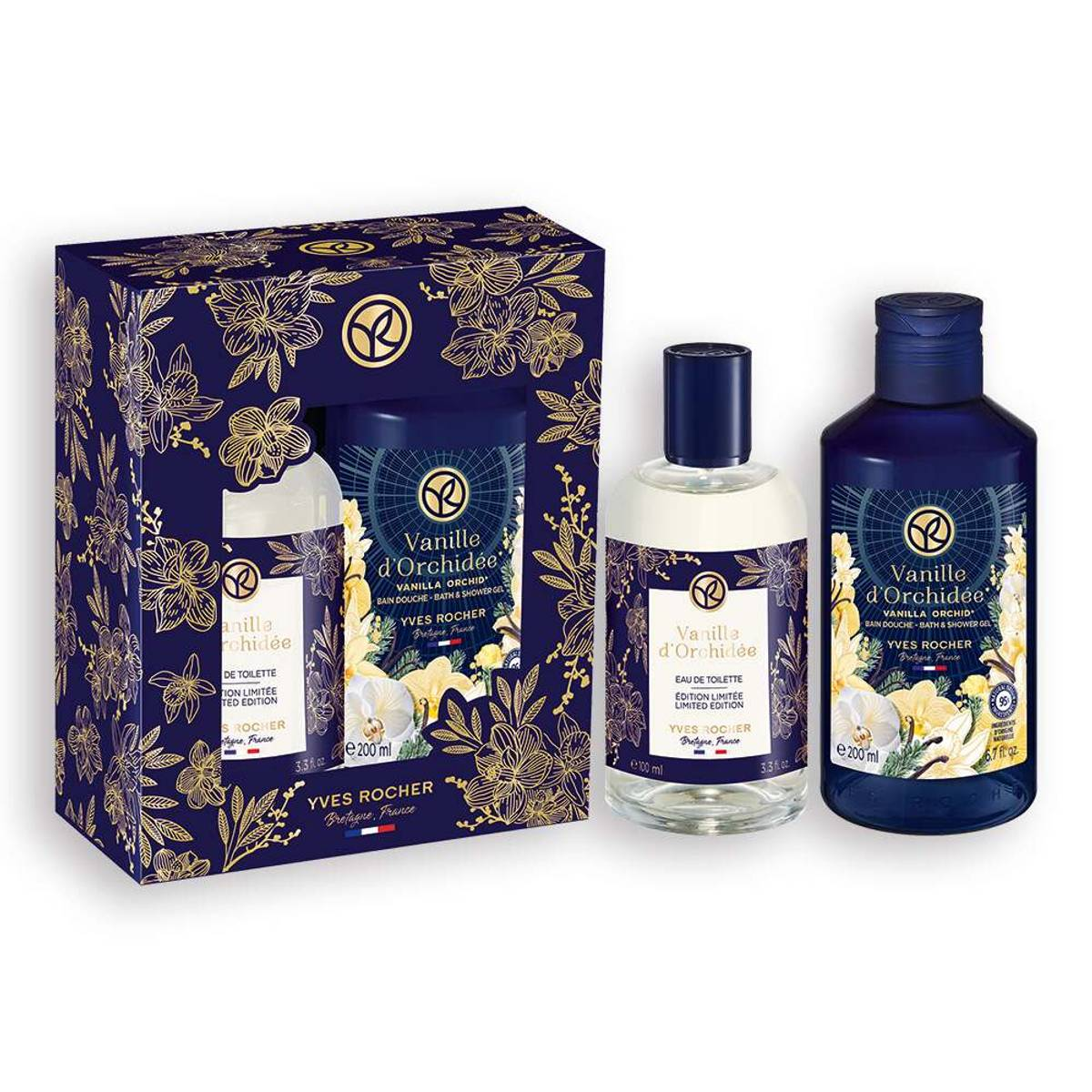 Vanilla & Orchid Shower Gel and Eau de Toulette Set